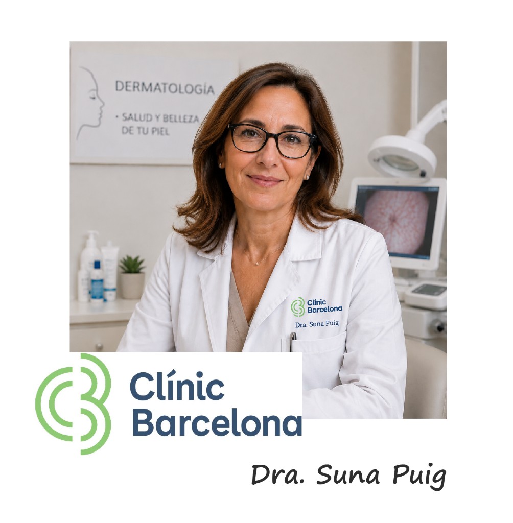 Asesora de dermatología de Clínic Barcelona, Dra. Suna Puig